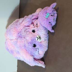 Pikmi Pops Moose Toys Giant Bunny Rabbit 1 Baby Flips Stuffed Plush Pink Purple